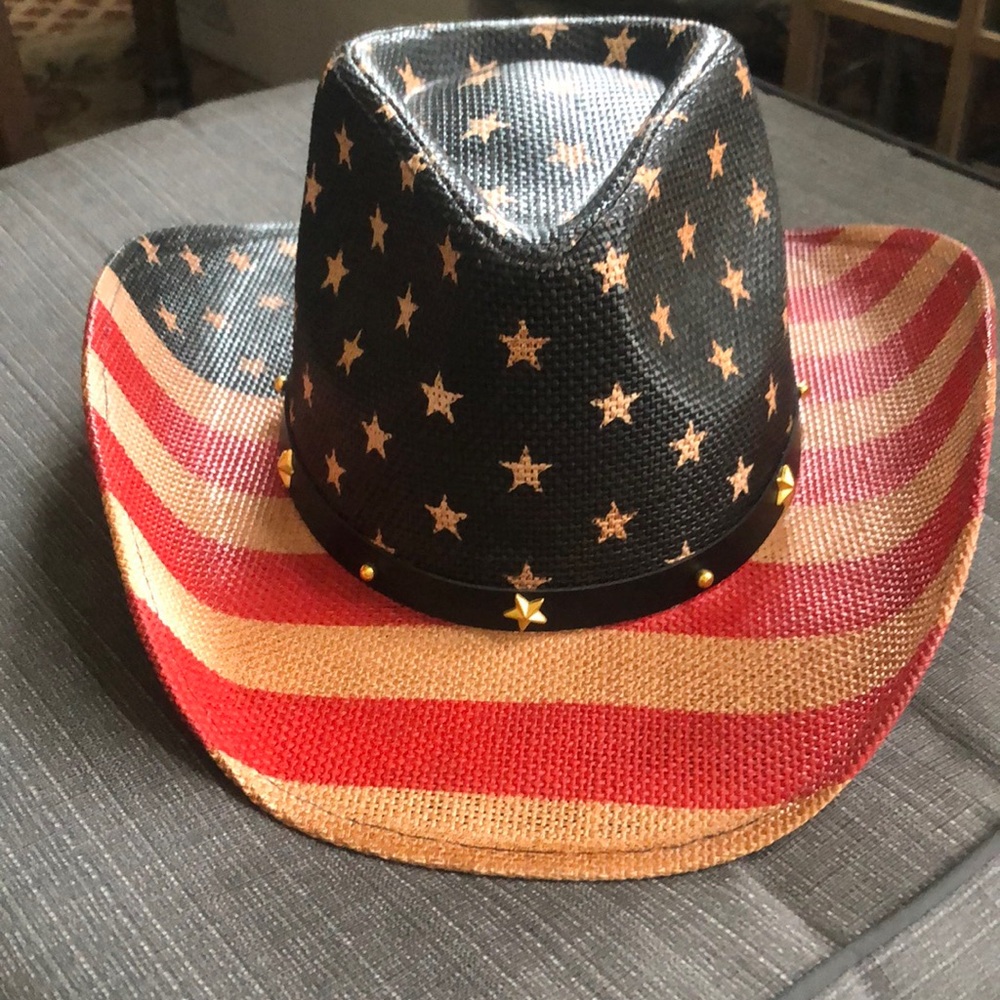 Patriotic Star-Studded Cowboy Hat